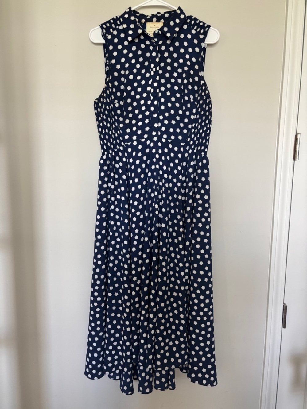 Kate Spade Polka Dot Hi Low Dress Sz 10 EUC